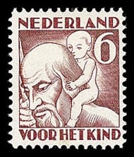 NVPH 234 Kinderzegel 1930 - herfst St Christoffel