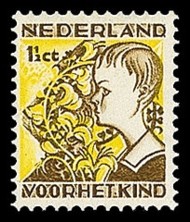 NVPH 248 Kinderzegels 1932 - jongen met brem