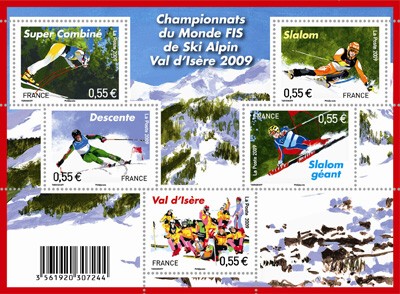 kampioenschappen-skien-val-disere-2009-frankrijk-postzegelvelletje