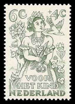 NVPH 546 - Kinderzegel 1949 - lente