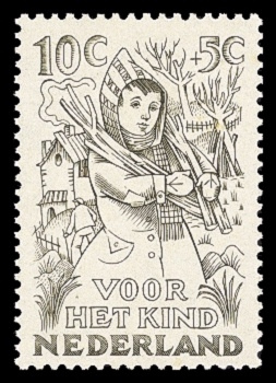 NVPH 547 - Kinderzegel 1949 - winter