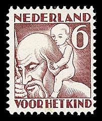 NVPH 234 - Kinderzegel 1930 - herfst St. Christoffel