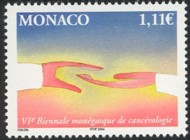 2 postzegel strijd tegen kanker Monaco 2004 6th Biennial conference of Cancer Research