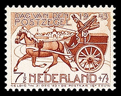 NVPH 422 - Dag van de postzegel, postkoets