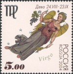 postzegel Maagd Rusland 2004