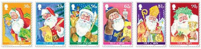 FatherChristmas-isle-man-stamps