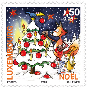 stamp-christmas-2009-luxembourg