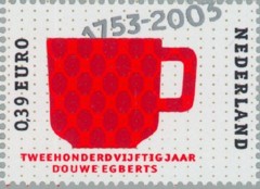 NVPH 2193 - Douwe Egberts, rood koffiekopje