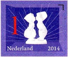 NVPH 3144 - Nederlandse iconen - kussend paartje