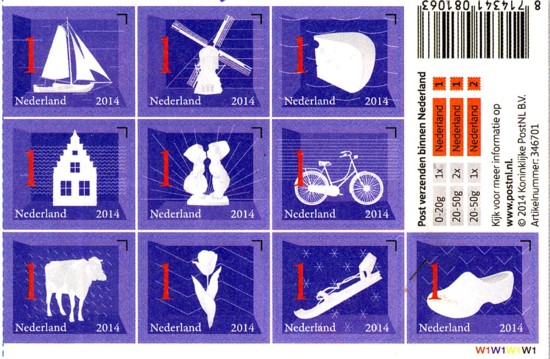 NVPH 3140 / 3149 - Nederlandse iconen