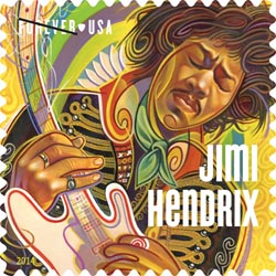 Jimi Hendrix postzegel USA