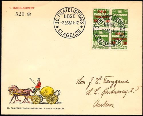 Denemarken FDC 1938