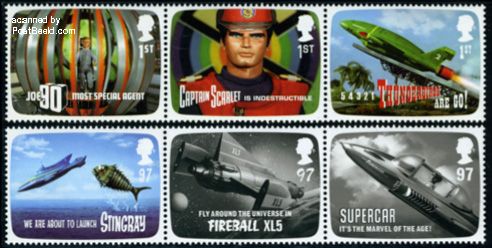 Deze serie van zes postzegels zijn uitgegeven door Royal Mail in 2011