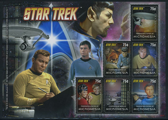 Star Trek Televisieserie postzegels