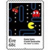 Pac Man op postzegels Ierland