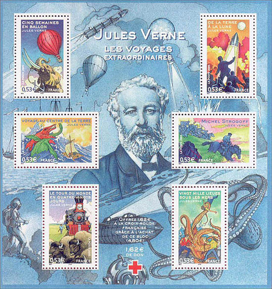 Jules verne- 2005- postzegelvel Frankrijk