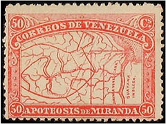 Generaal Miranda postzegels Venezuela