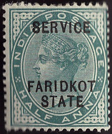 Faridkot ½ A 1887