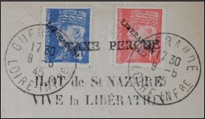 Taxe percue 1945 Liberation