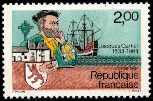 Cartier postzegel France 1984