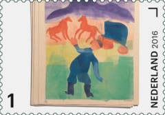Jaar van het Boek postzegel 1