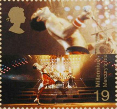 mercurie op postzegel