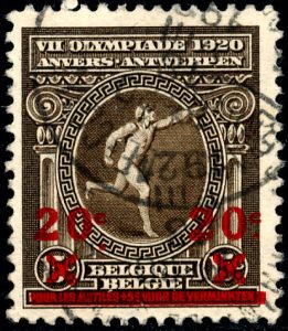 belgie-186-v-gestempeld