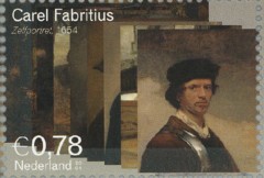 NVPH 2292 - Carel Fabritius - Zelfportret 1654