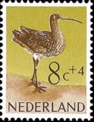  NVPH 754 - Zomerzegels - vogels - wulp 