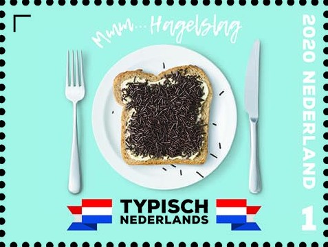 Postzegel Typisch Nederlands - hagelslag