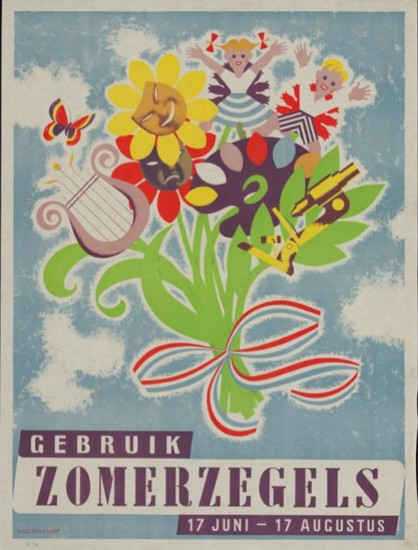 Affiche Zomerzegels 1948