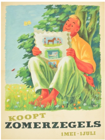 Affiche Zomerzegels 1950